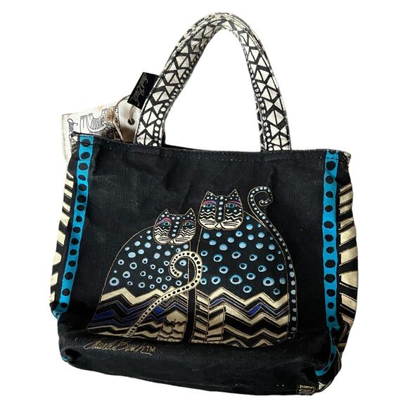 Laurel Burch 2015 Double Sided Cat Mini Tote Purse - Picture 4 of 8